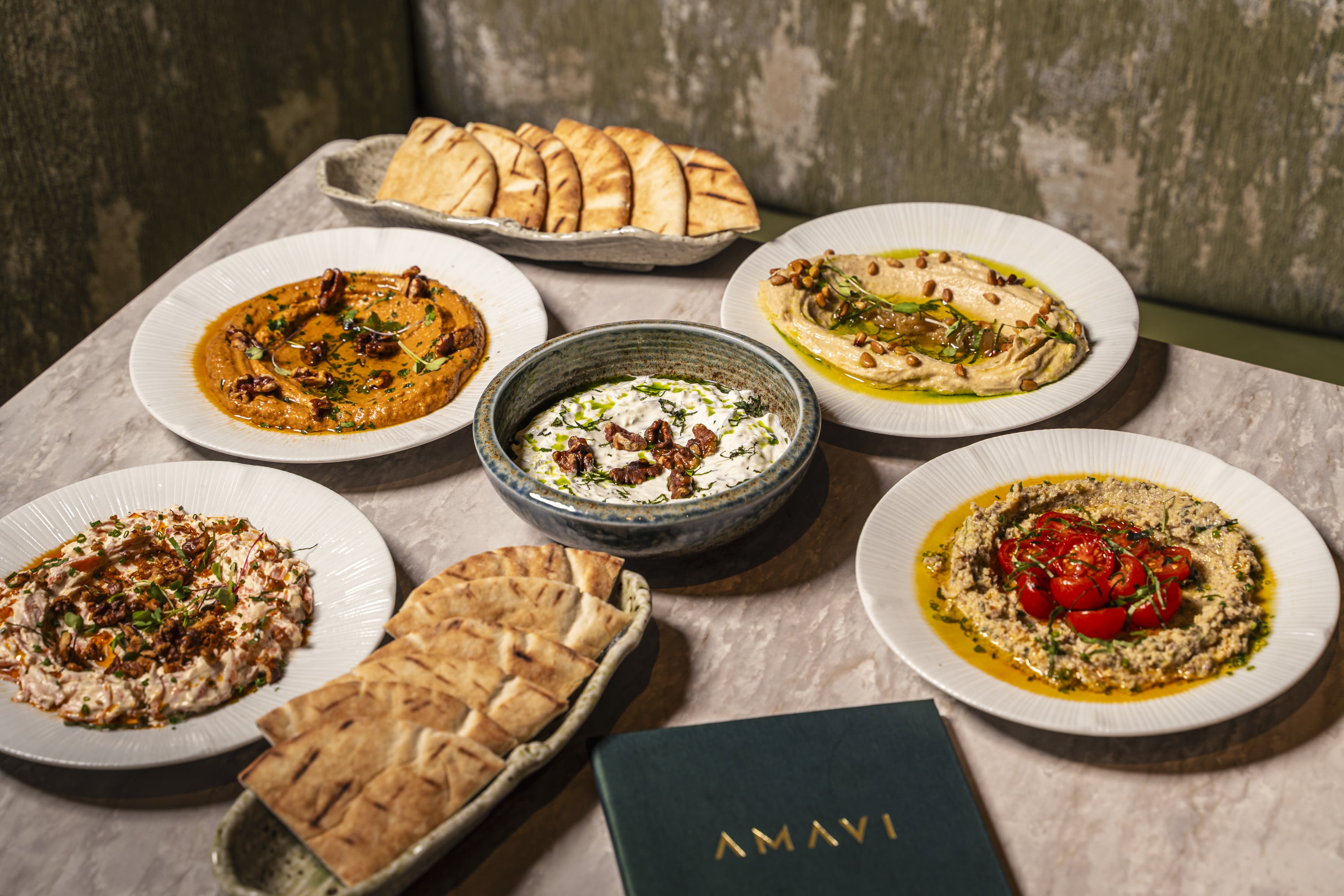 Spreads at AMAVI, James Livingston