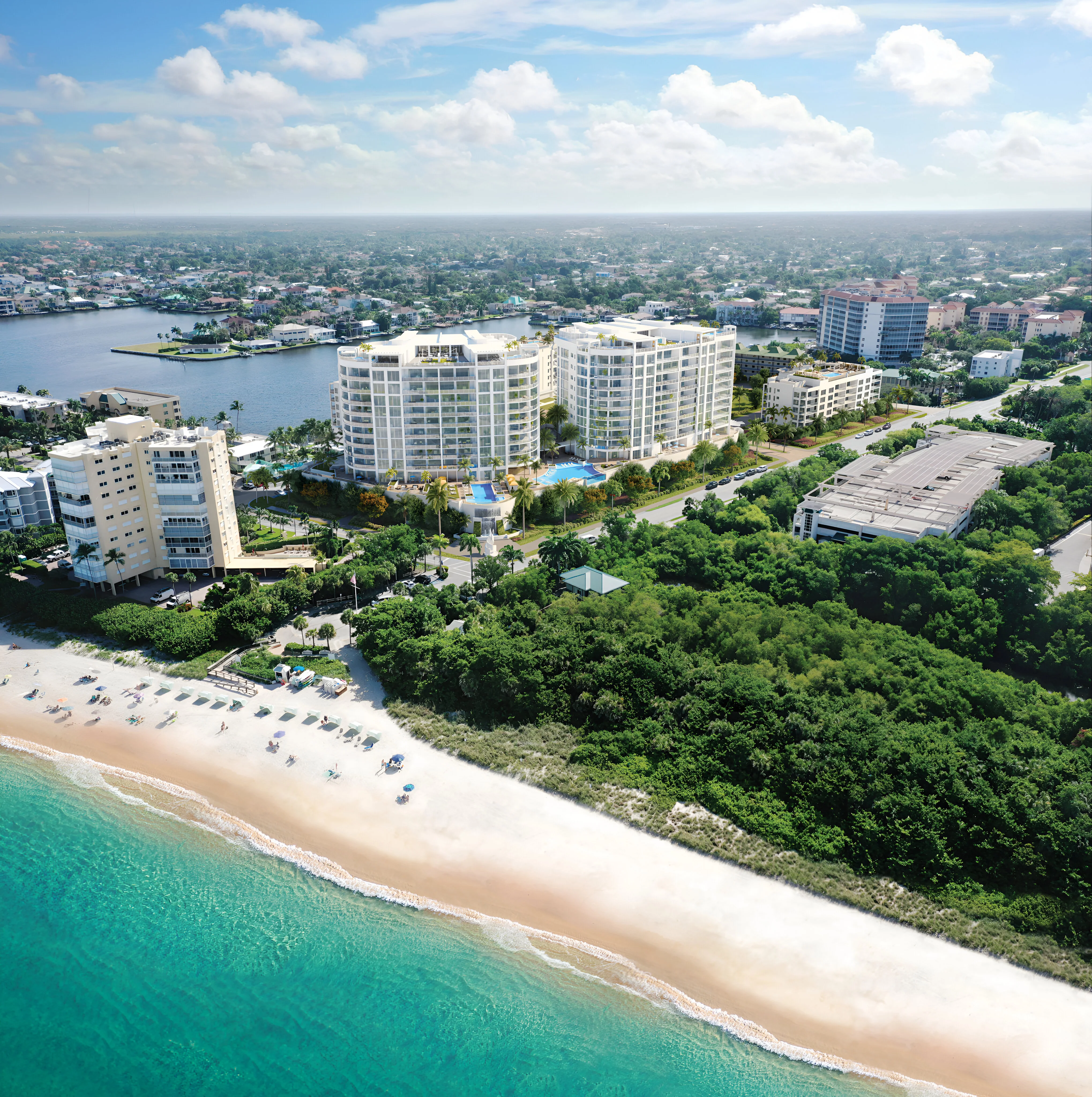 The Ritz-Carlton Residences in Naples, offering 128 homes and a 22-slip marina, begins construction