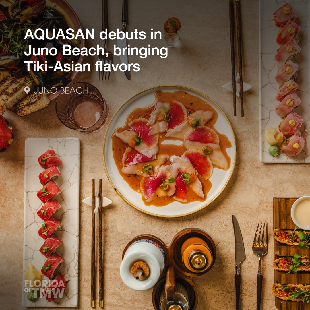 AQUASAN opens in Juno Beach with a tropical take on Pan-Asian dining