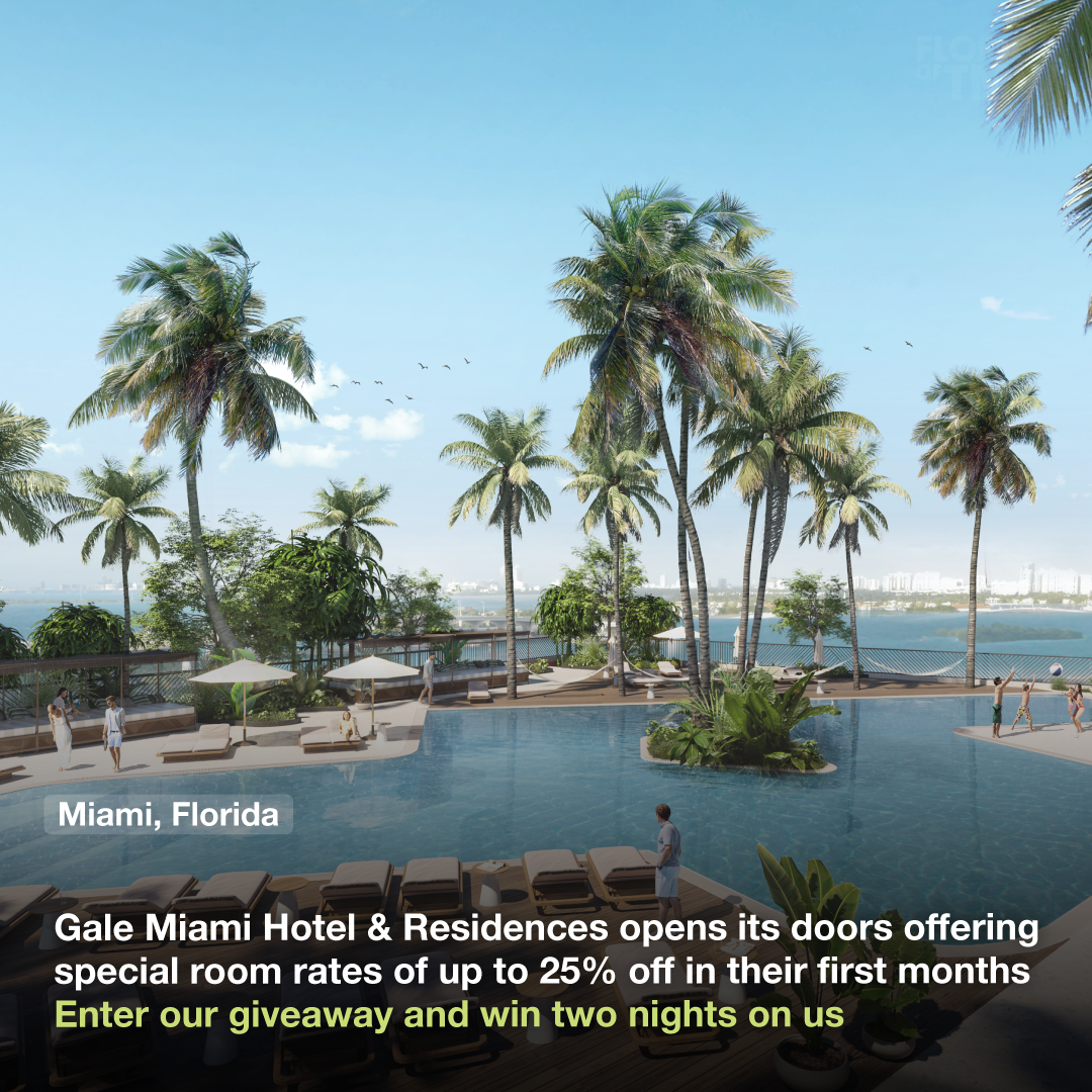 Gale Miami Hotel & Residences opens its doors offering special room rates of up to 25% off in their first months