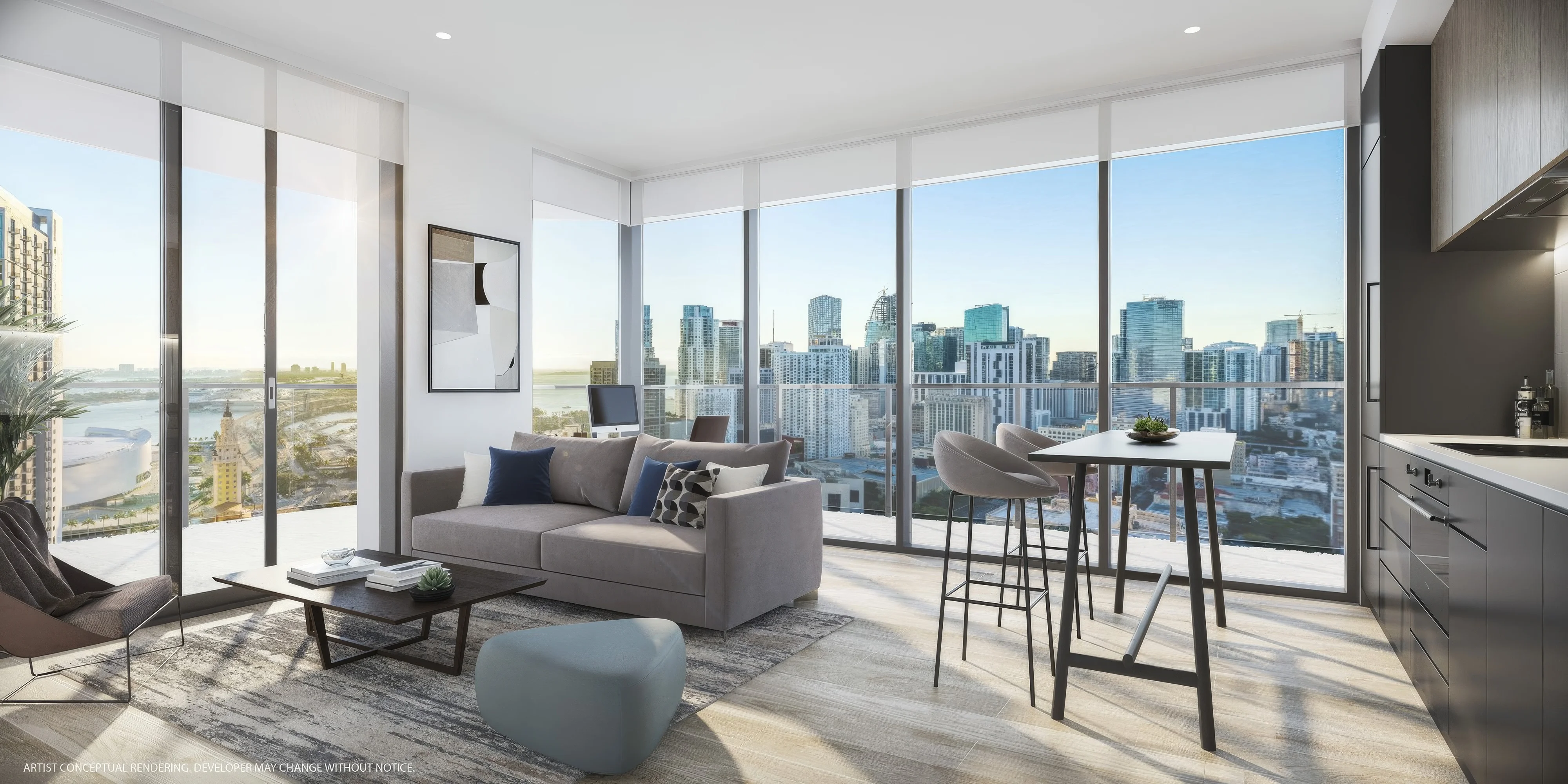 Merrimac Ventures & Aria Development Group officially breaks ground on one of Downtown Miami's fastest-selling condo towers, the sold-out 600 Miami Worldcenter