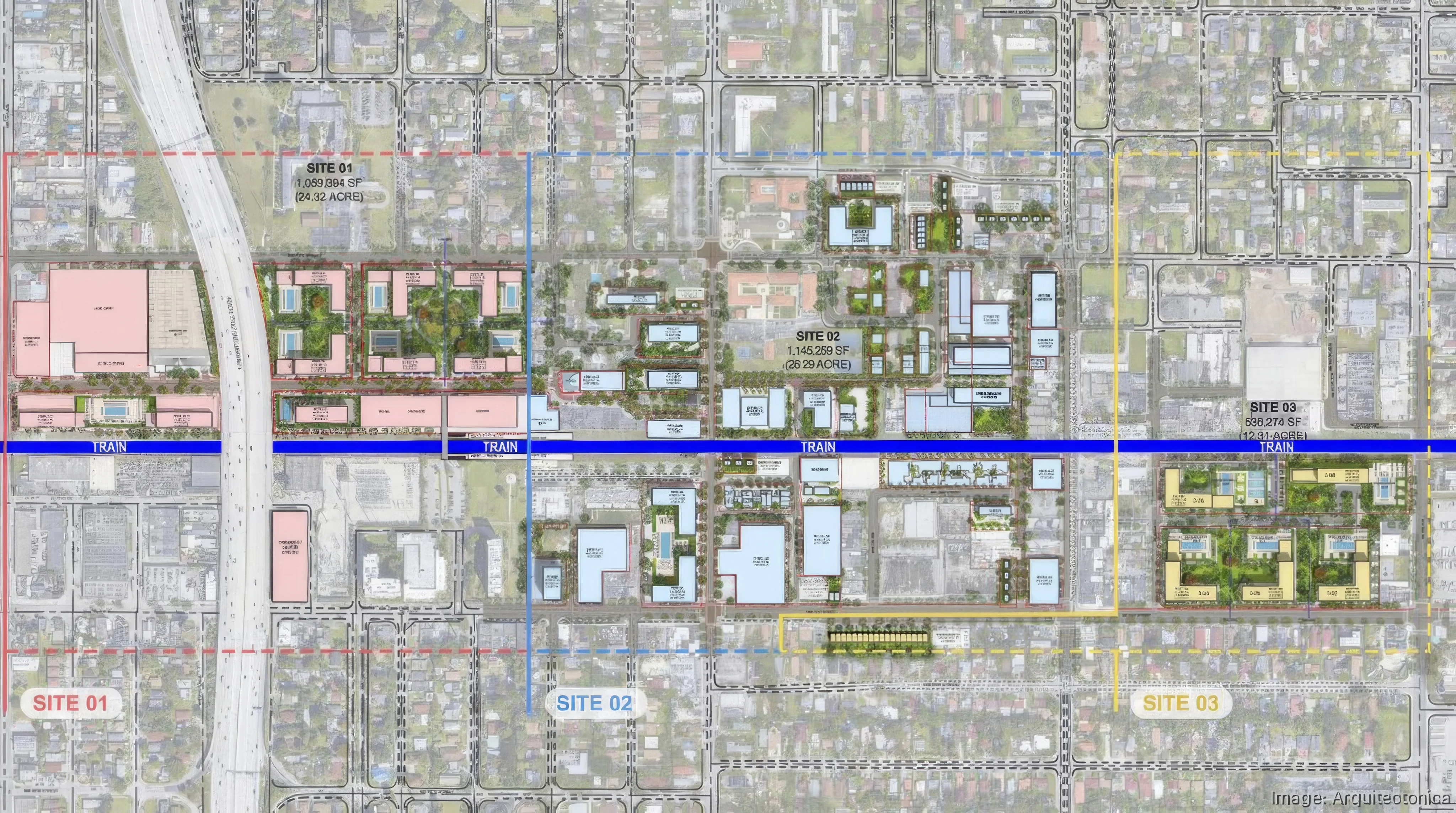 Swerdlow Group proposes a massive redevelopment plan for the Little River area, transforming 62.9 acres into a vibrant mixed-use community with 7,000 apartments