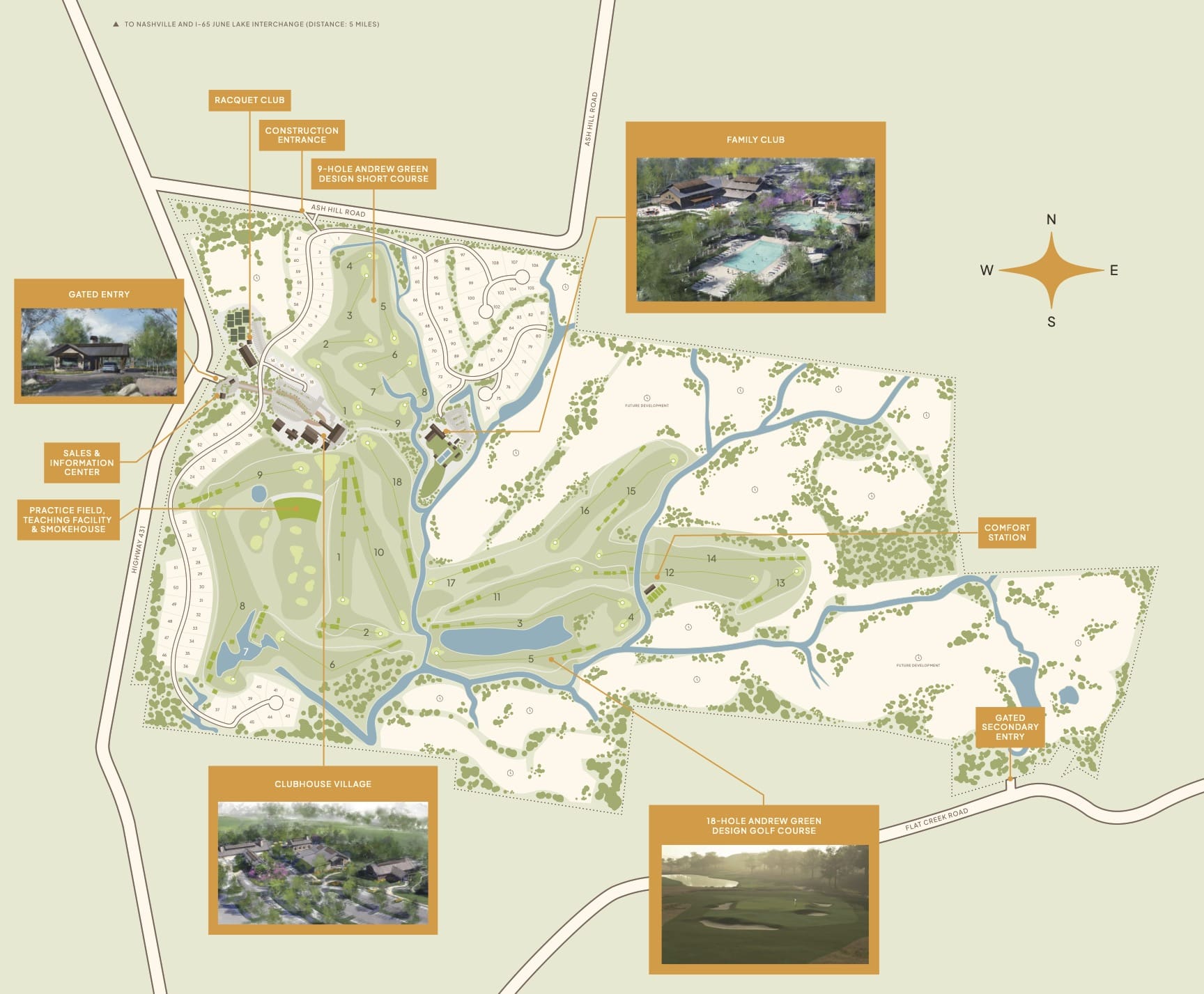Firefly, a world-class golf community, is being built near Nashville