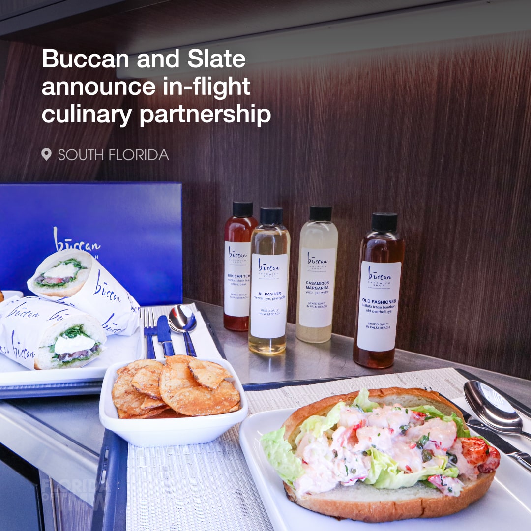 Buccan and Slate Aviation announce in-flight culinary partnership