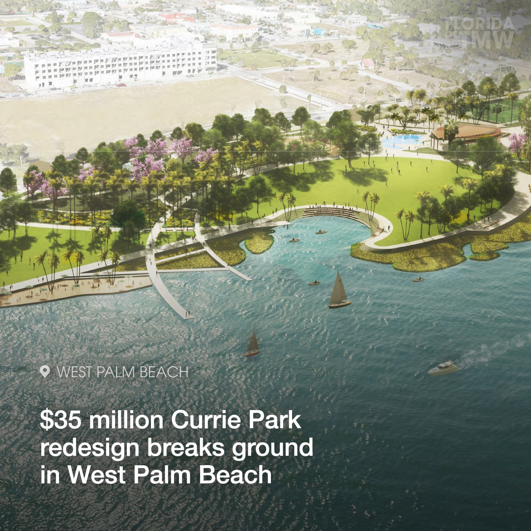 $35 million Currie Park redesign breaks ground in downtown West Palm Beach