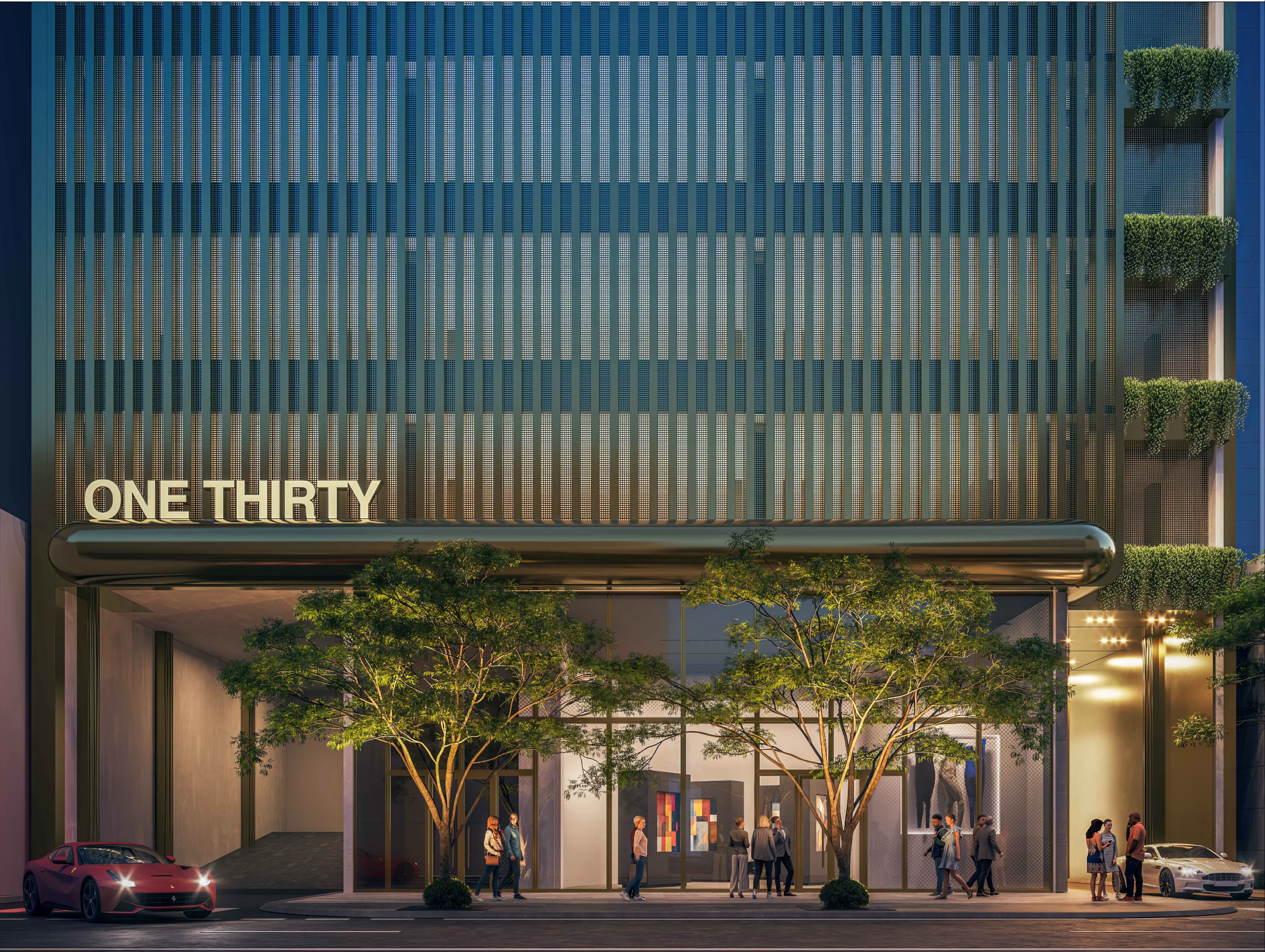 Blutrich Holdings propose Clear Residences, a 60-story 690-foot illuminated mixed-use tower in downtown Miami, offering 549 residential units and extensive amenities