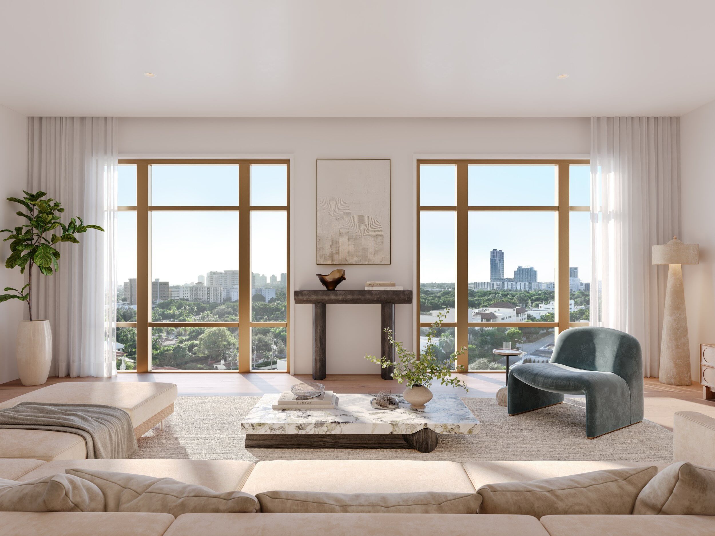 Interior of Ponce Park Coral Gables, Allen Morris Co