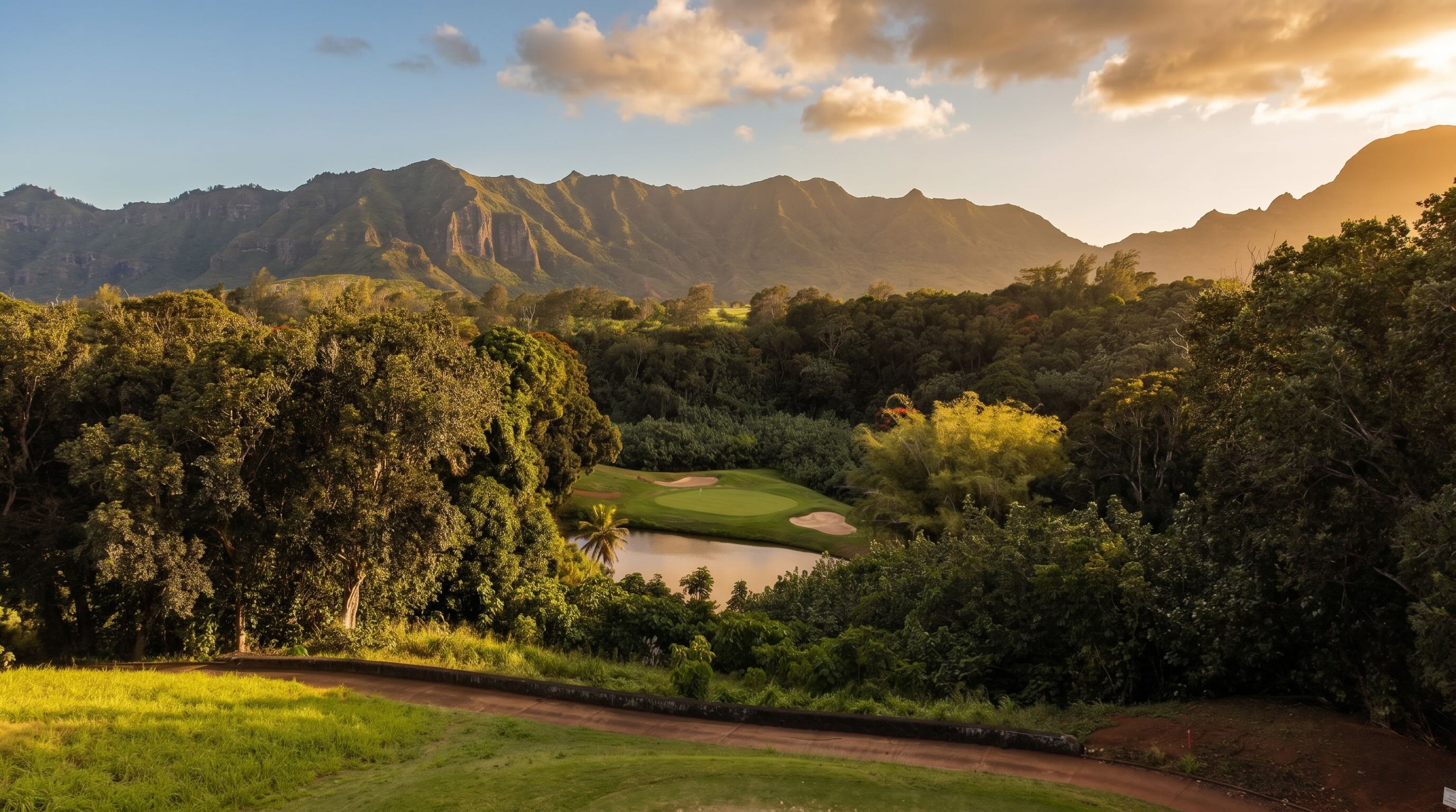 Inside Puakea Golf Course, one of Kauai's most distinctive and most fun rounds