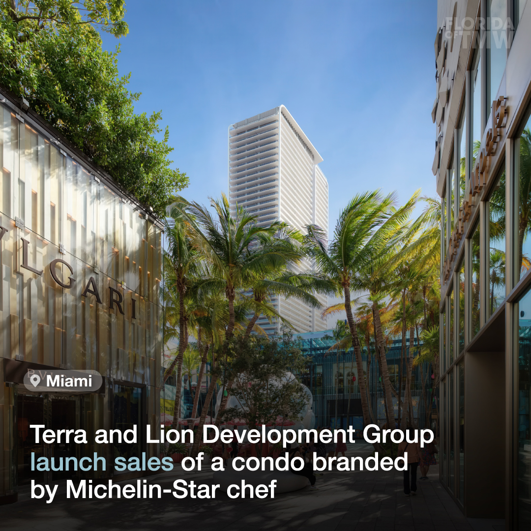 Terra and Lion Development Group launch sales of a condo branded by Michelin-Star chef