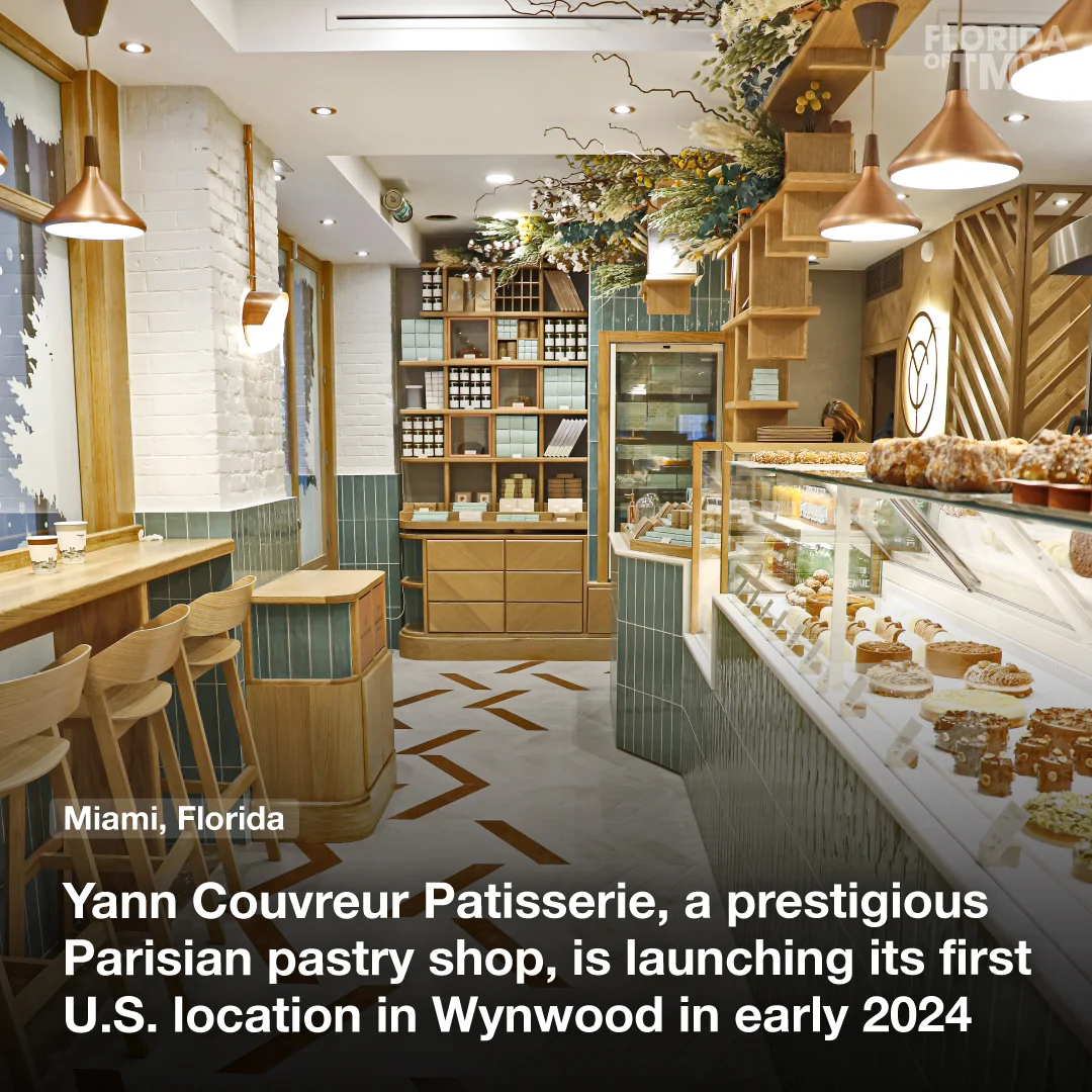 Yann Couvreur Patisserie, a prestigious Parisian pastry shop, is launching its first U.S. location