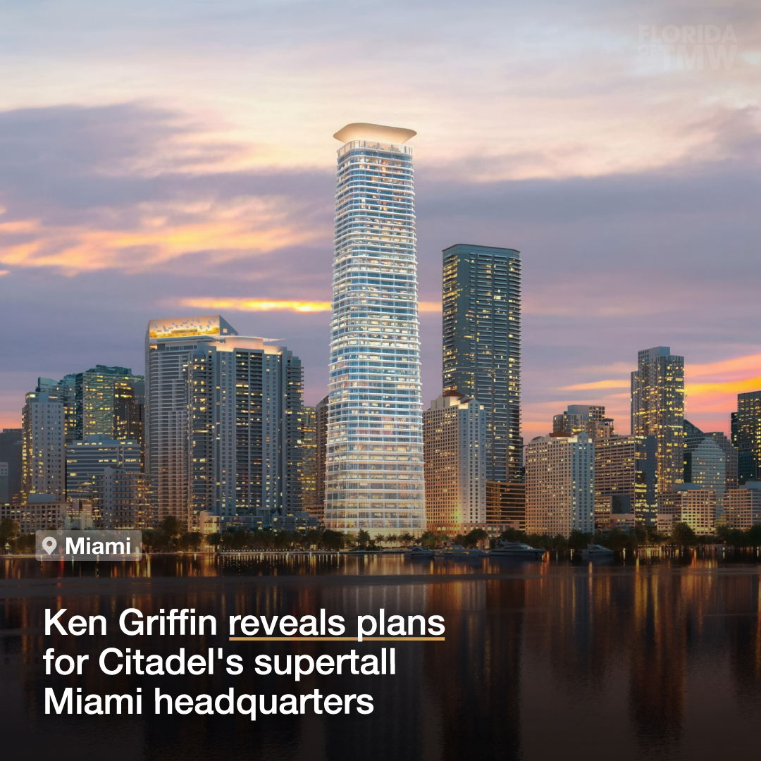 Ken Griffin reveals plans for Citadel's supertall Miami headquarters