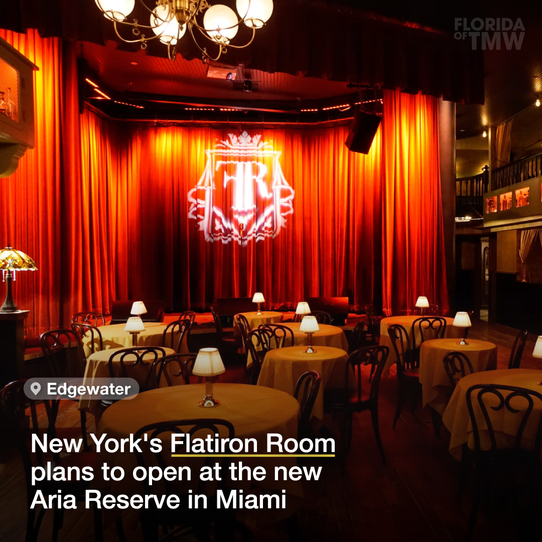 New York's Flatiron Room plans to open at the new Aria Reserve in Miami
