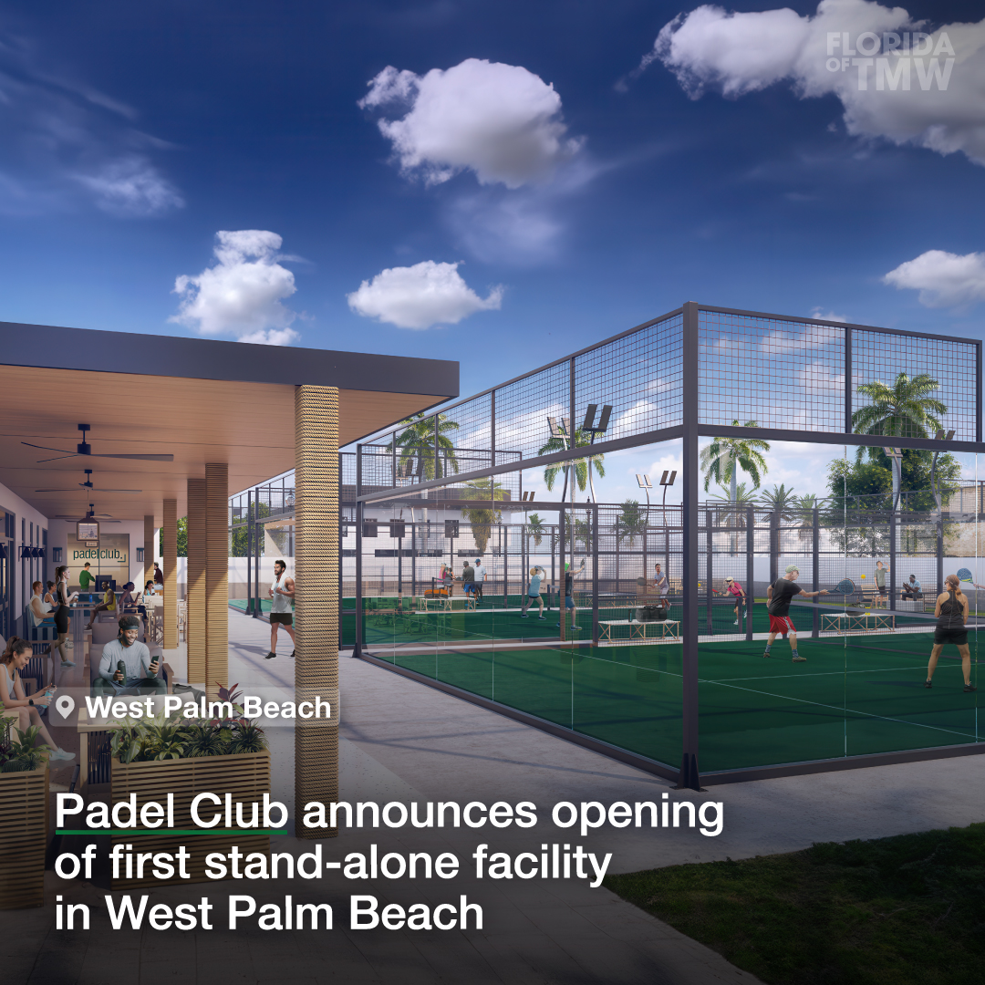 Padel Club announces opening of first stand-alone facility in West Palm Beach