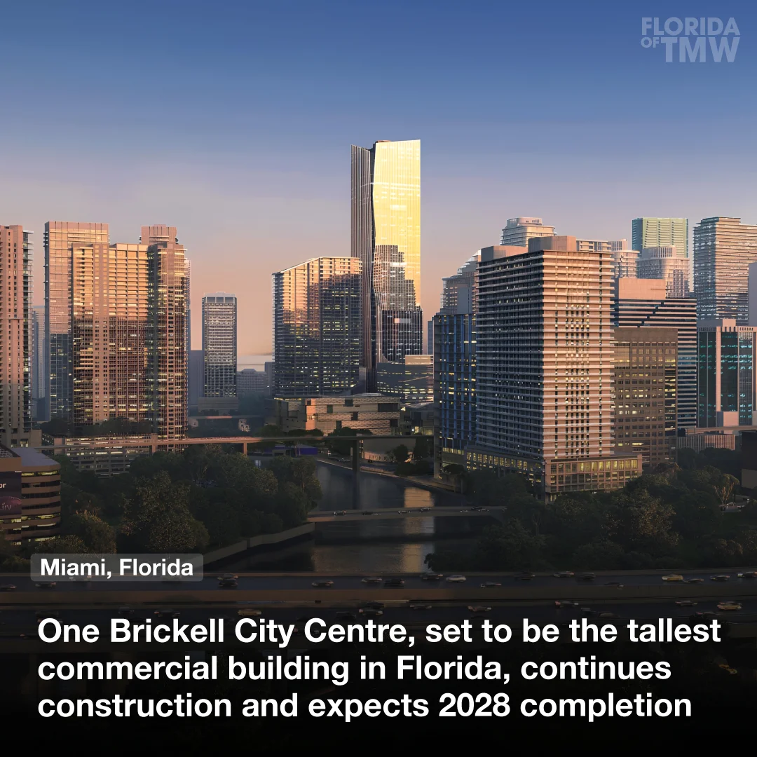 One Brickell City Centre, set to be tallest commercial building in Florida, continues construction