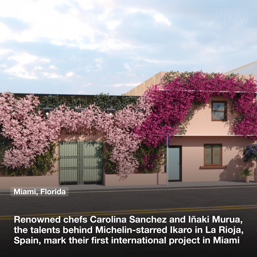 Renowned chefs Carolina Sanchez and Iñaki Murua, the talents behind Michelin-starred Ikaro in La Rioja, Spain, mark their first international project in Miami