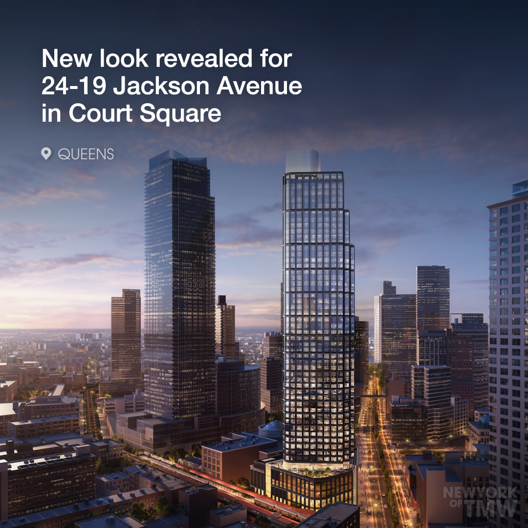 A new look revealed for 24-19 Jackson Avenue in Court Square in Long Island City, Queens