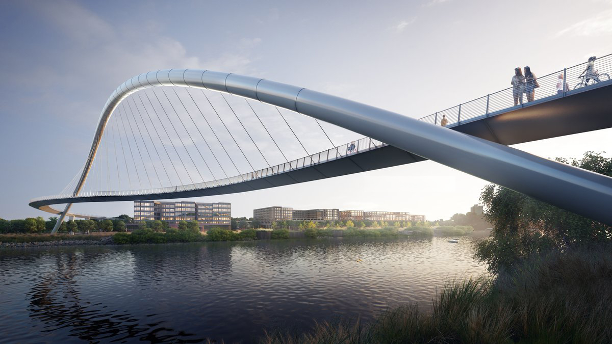 Nashville is planning a futuristic bridge that will link Nashville’s future East Bank to downtown