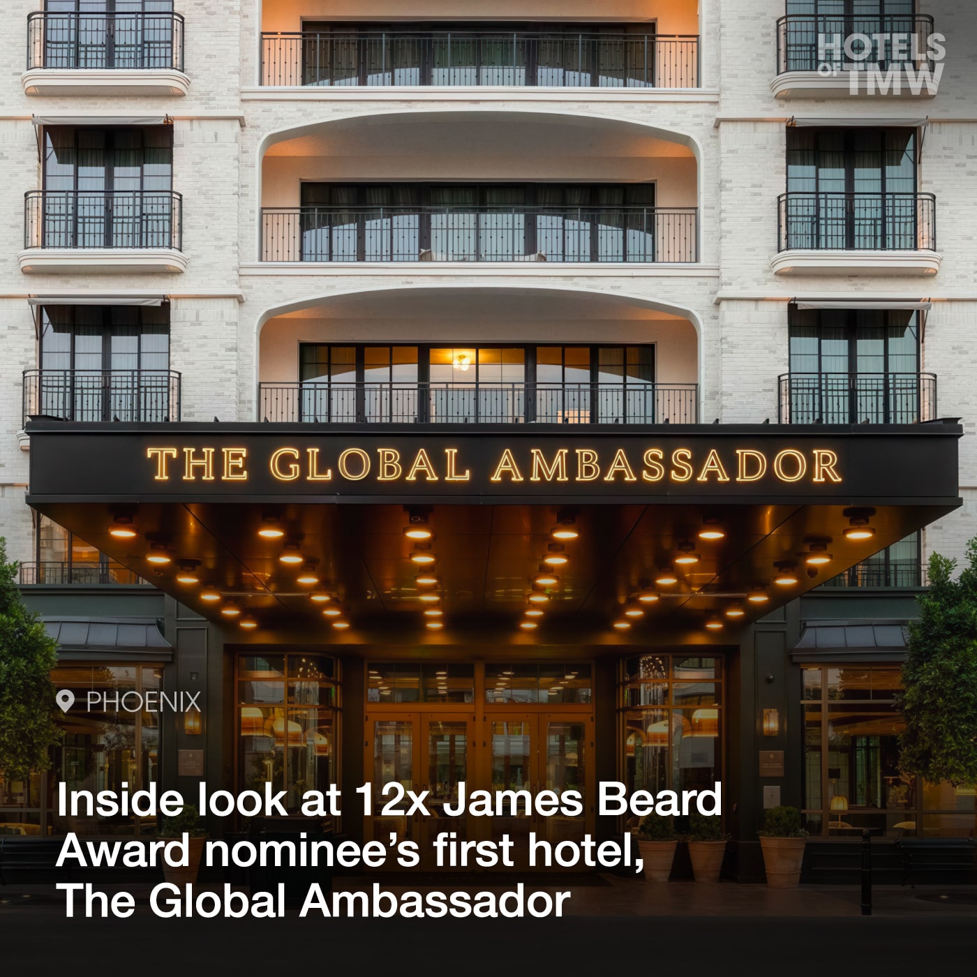 Inside look at 12-time James Beard Award nominee’s first hotel, The Global Ambassador