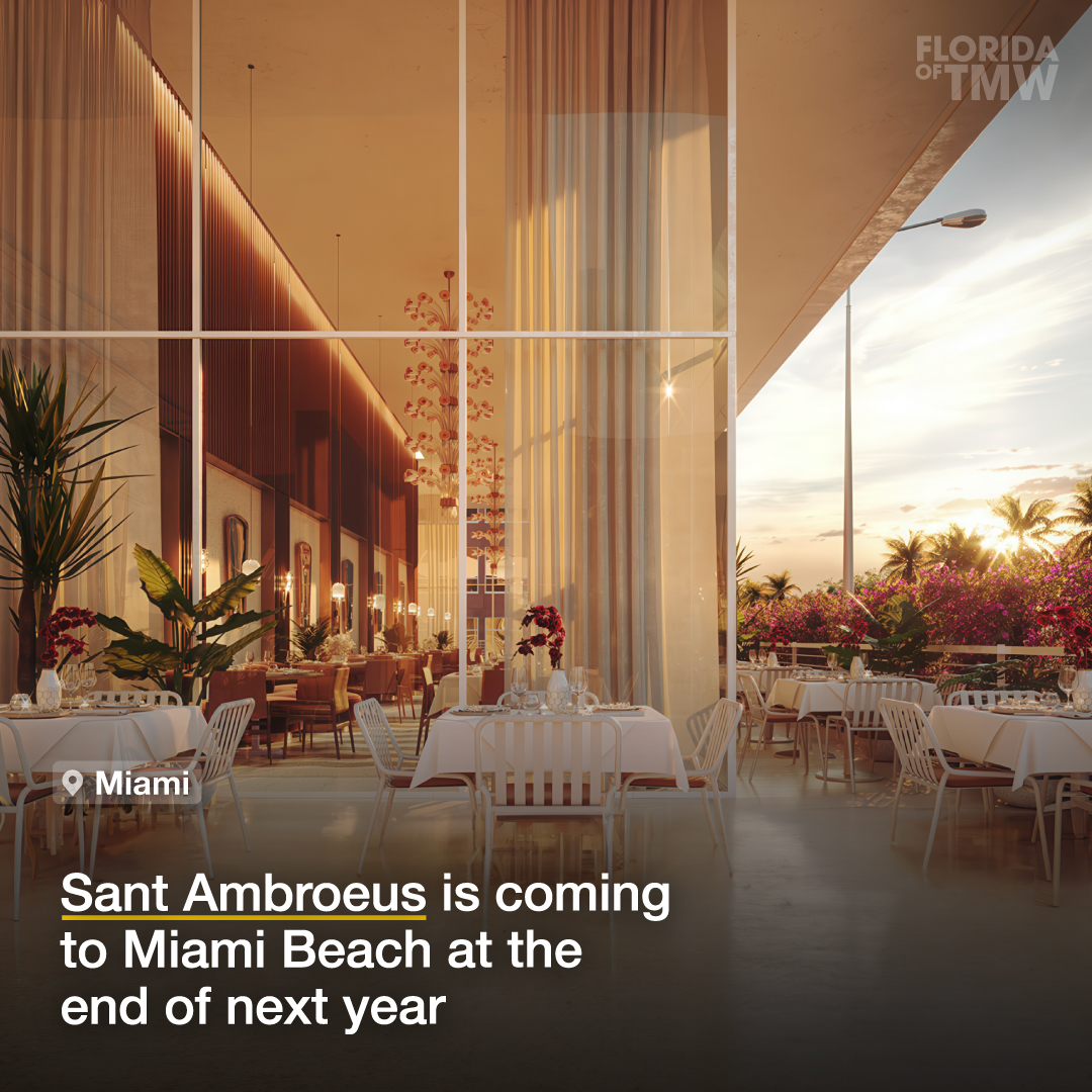 Sant Ambroeus is coming to Miami Beach at the end of next year