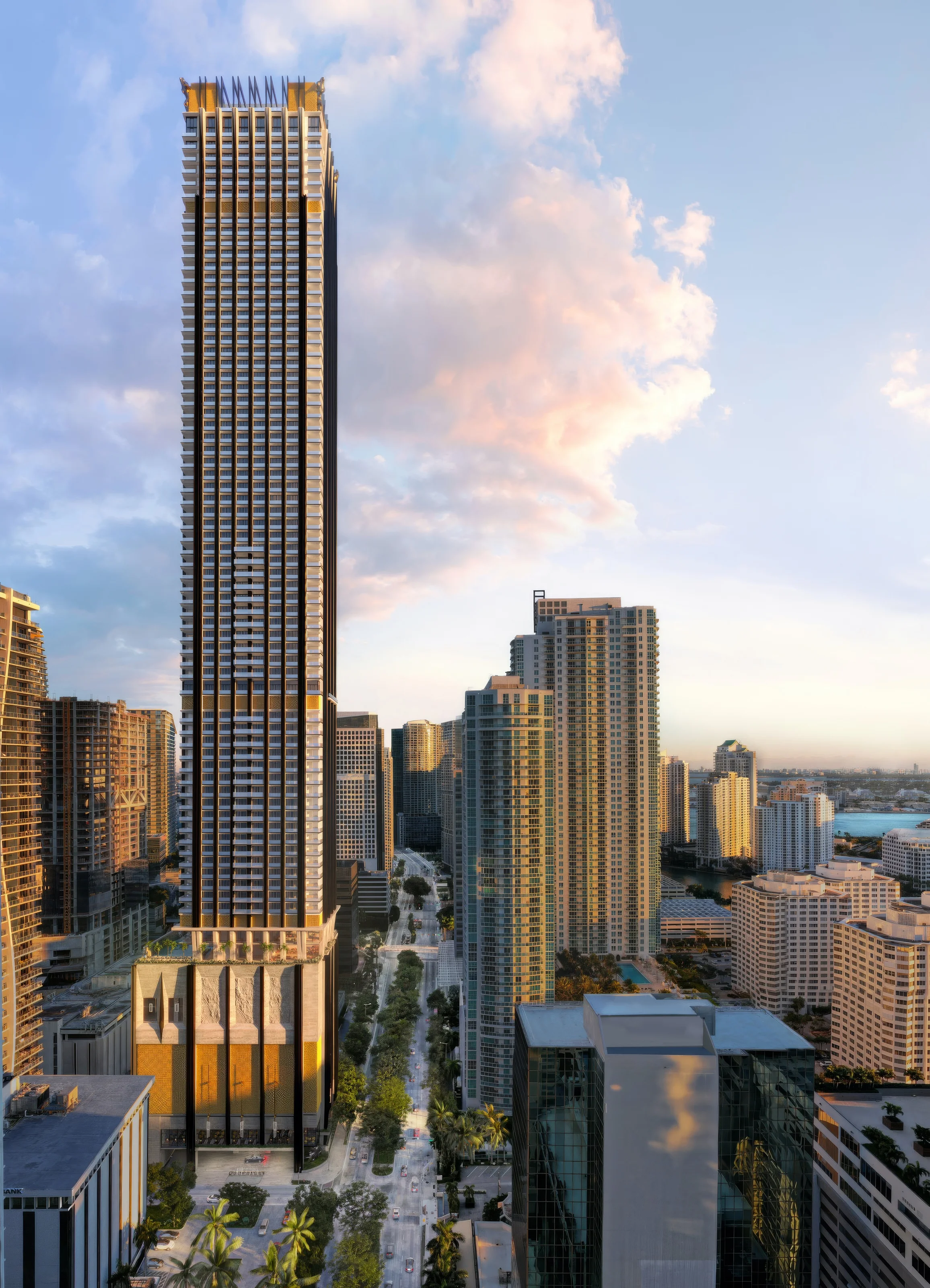 First look inside Brickell’s supertall Dolce&Gabbana tower condo hotel, rising 90-stories at 1,049 feet, and featuring six culinary venues and a rental program for 250 luxury units