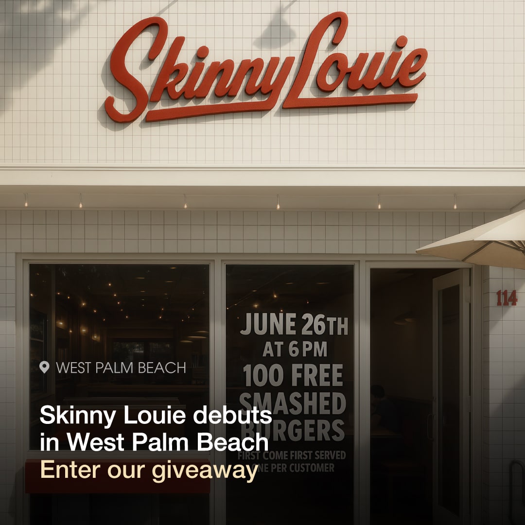 Miami’s cult-favorite burger joint, Skinny Louie, debuts in West Palm Beach