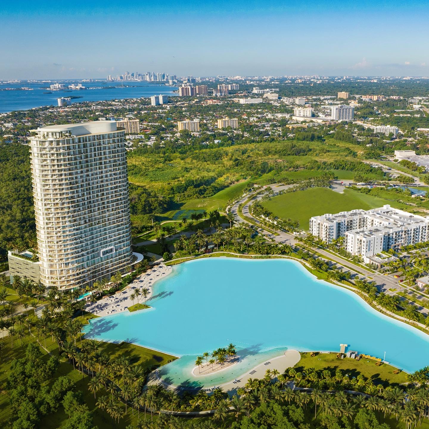 One Park Tower by Turnberry, a 33-story condominium in North Miami's SoLé Mia expect 2025 completion
