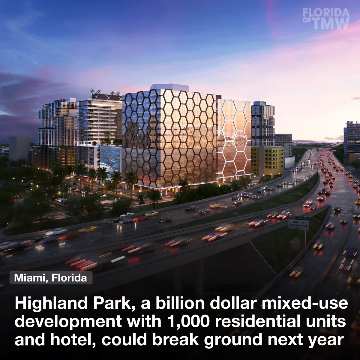 Highland Park, a billion-dollar mixed-use development could break ground next year
