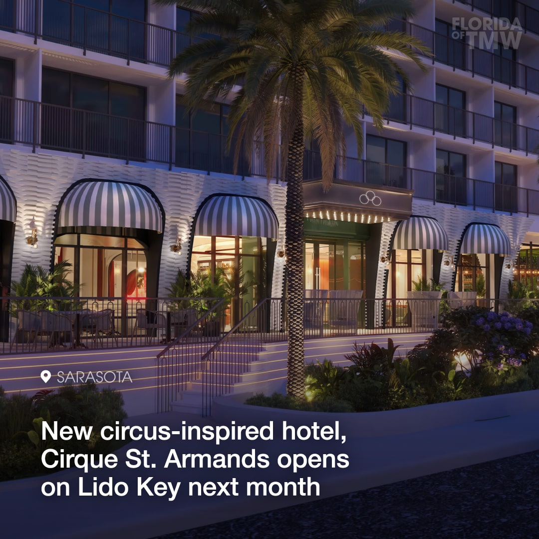 A new circus-inspired hotel, Cirque St. Armands opens on Lido Key next month