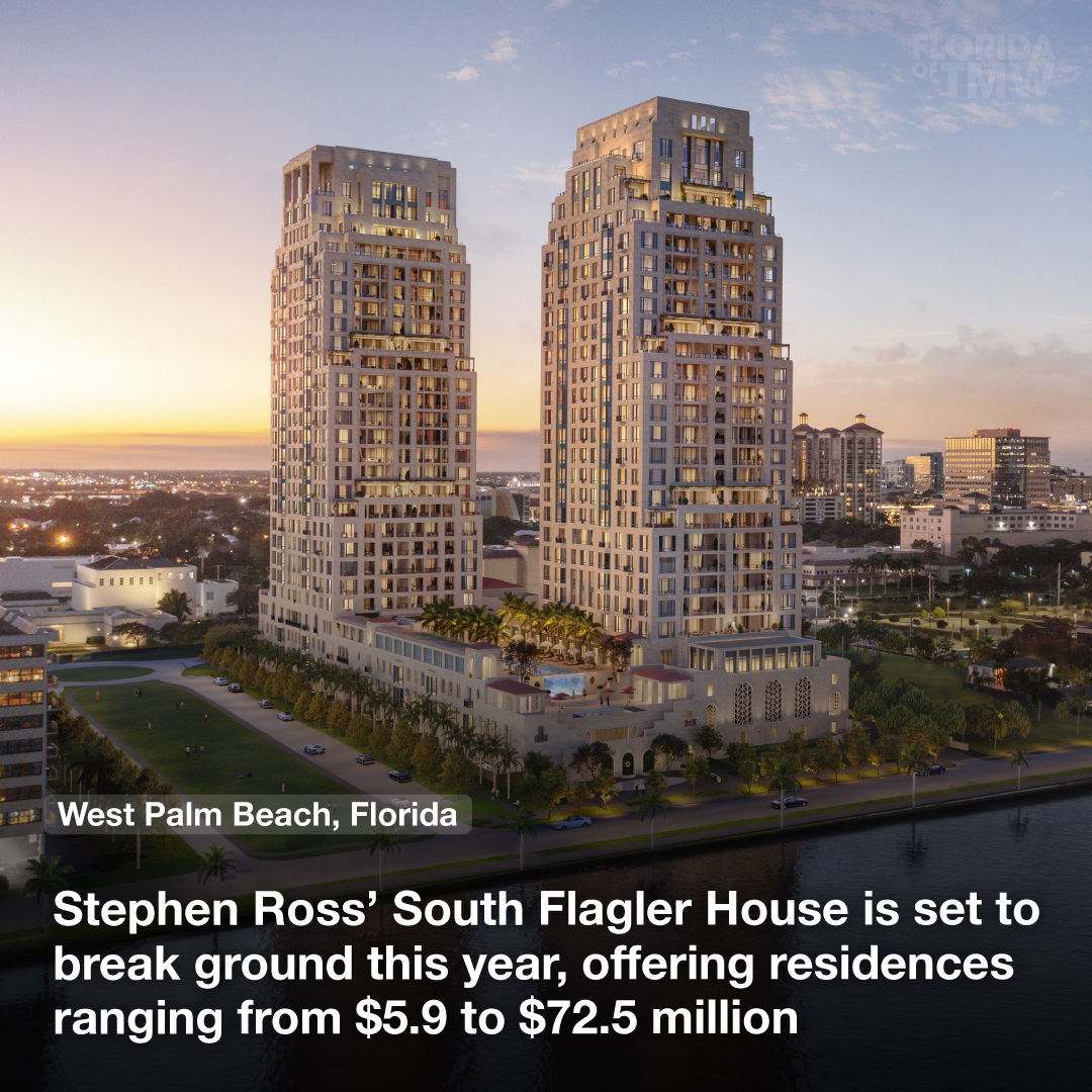 Stephen Ross’ South Flagler House is set to break ground this year, offering residences ranging from $5.9 to $72.5 million