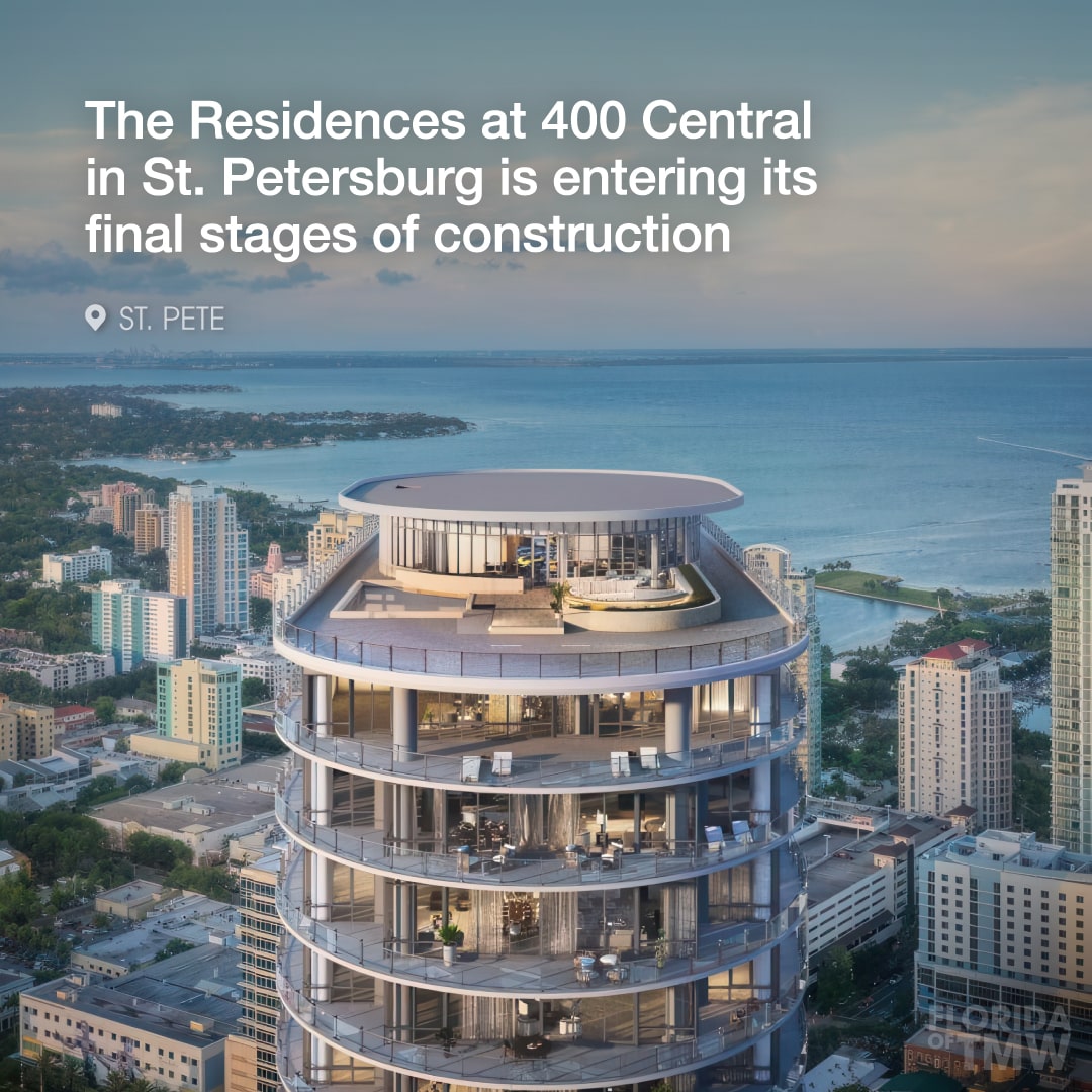Construction at The Residences at 400 Central is entering the home stretch