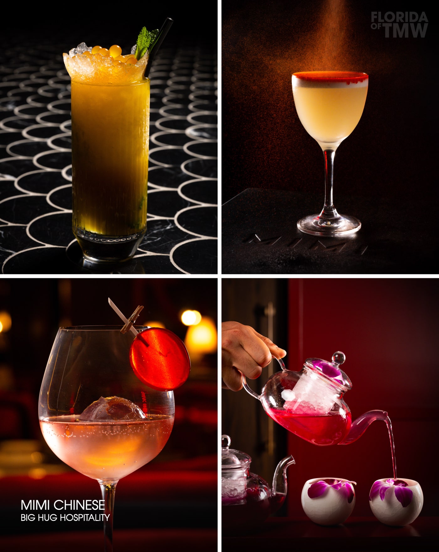 Drinks and cocktails at Mimi Chinese