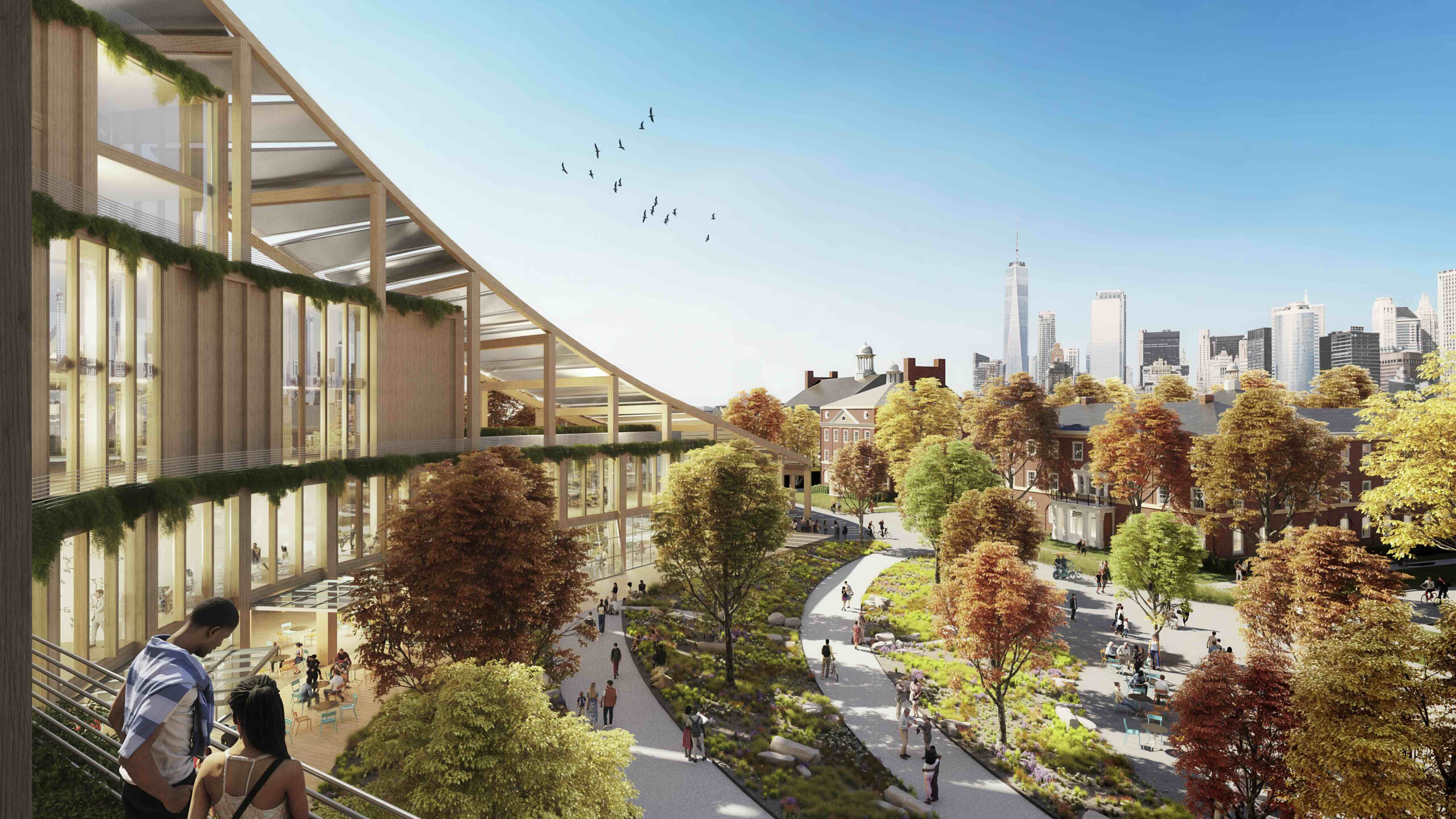 New York Climate Exchange research facility and center unveiled on Governors Island