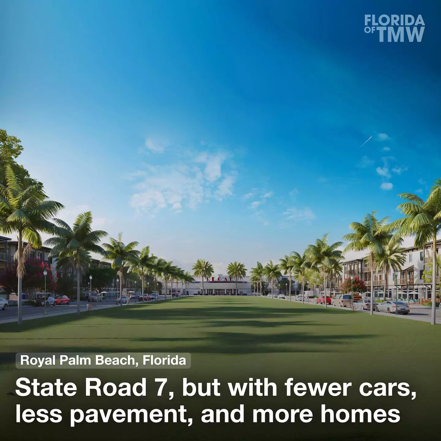 State Road 7, but with fewer cars, less pavement, and more homes