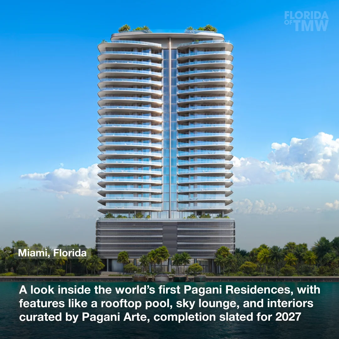 A look inside the world’s first Pagani Residences, with features like a rooftop pool, sky lounge, and interiors curated by Pagani Arte, completion slated for 2027 