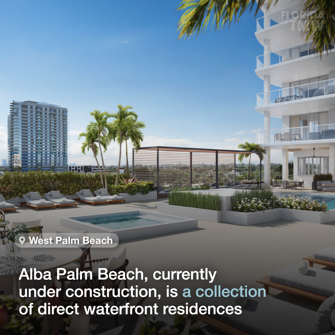 Alba Palm Beach, currently under construction, is a collection of direct waterfront residences
