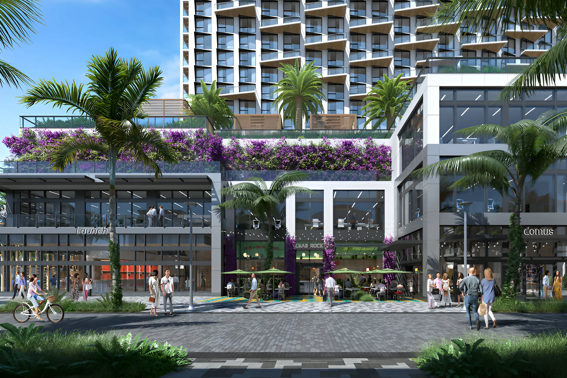 575 Rosemary, a mixed-use apartment development in the heart of The Square nears completion