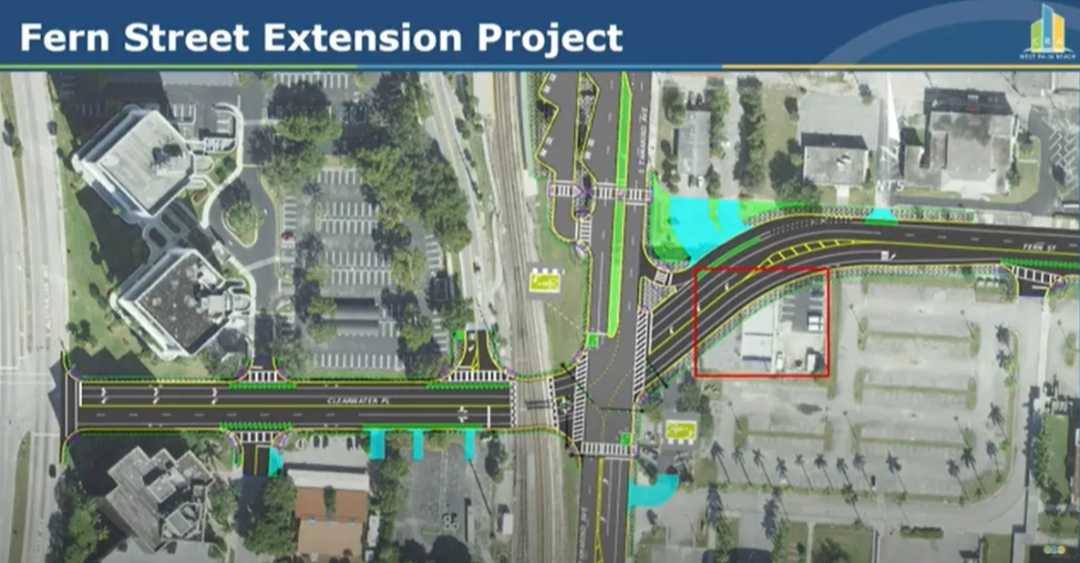 Rendering of Fern Street Extension, City of WPB