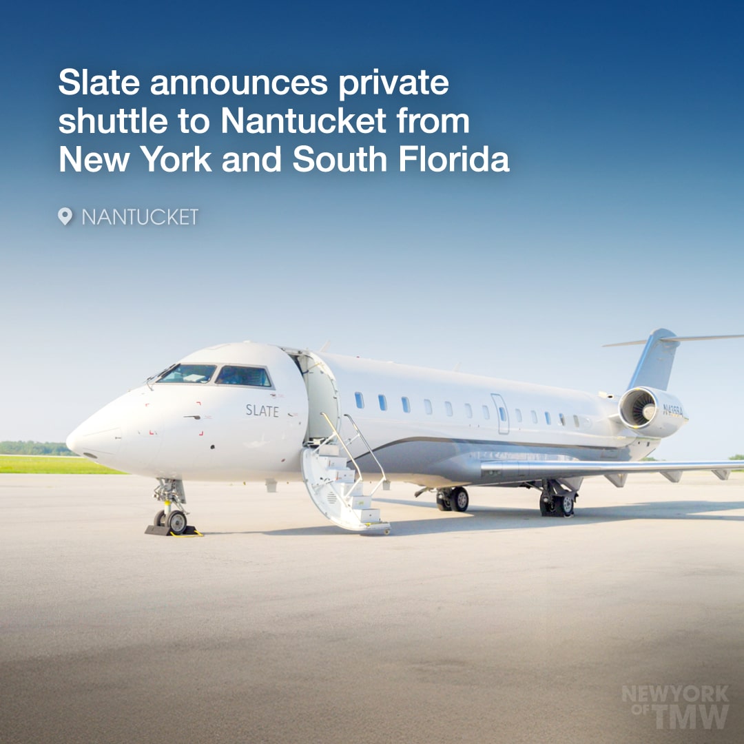 Slate Aviation announces private shuttle to Nantucket from New York, Palm Beach, and Fort Lauderdale