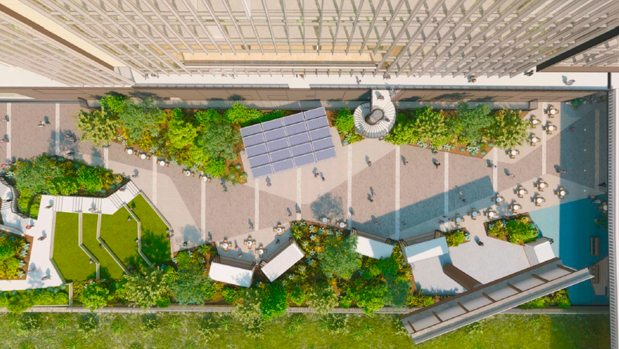 Southwest Value Partners plans a 1.31-acre pedestrian park in the 19-acre Nashville Yards development that will stretch from Broadway to future Pinnacle tower