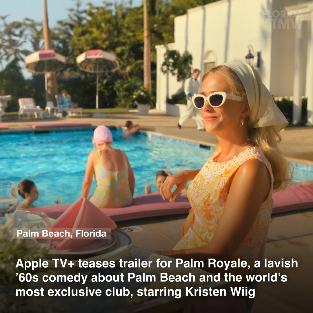 Apple TV+ teases trailer for Palm Royale, a lavish ’60s comedy about Palm Beach and the world’s most exclusive club, starring Kristen Wiig