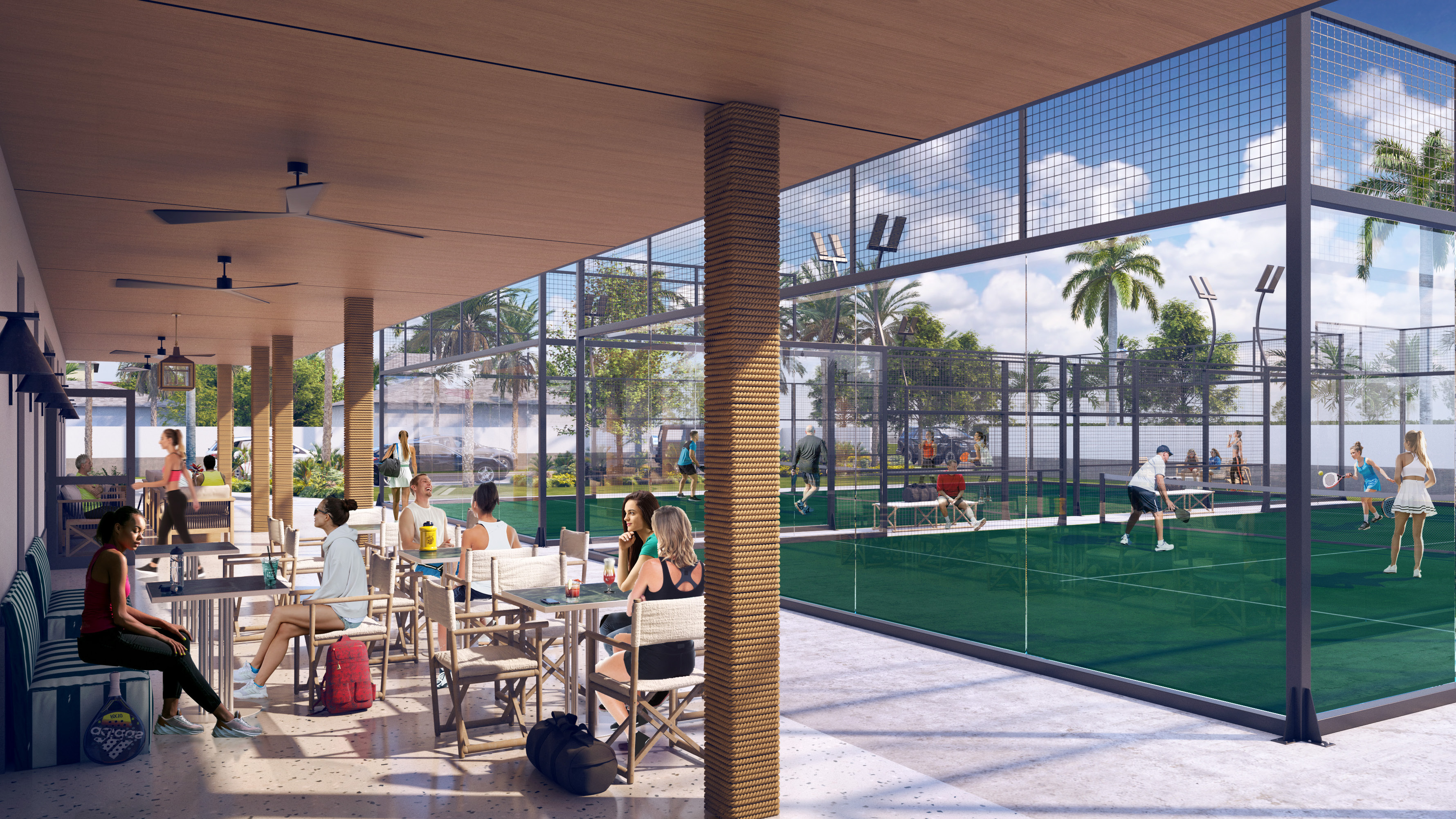 Renderings: Padel Club, West Palm Beach