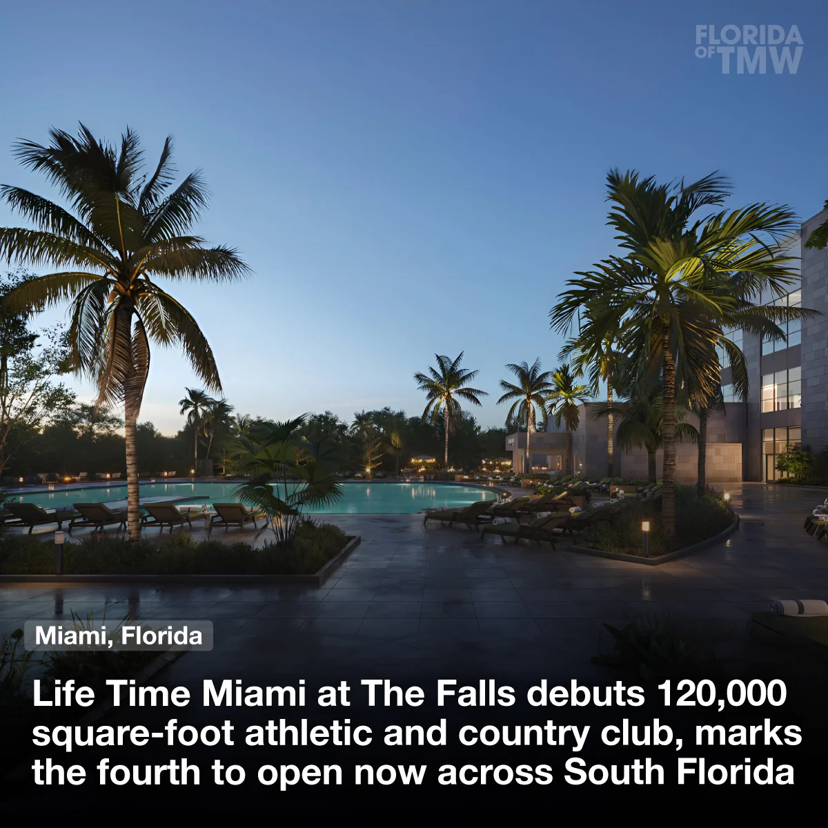 Life Time Miami at The Falls debuts 120,000 square-foot athletic and country club