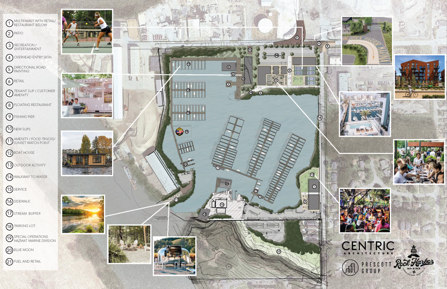 New mixed-use waterfront destination, Rock Harbor Marina, is coming to the Cumberland River