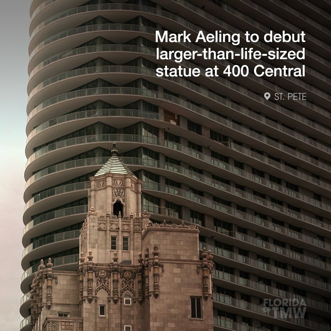 Mark Aeling to debut larger-than-life-sized statue at The Residences at 400 Central