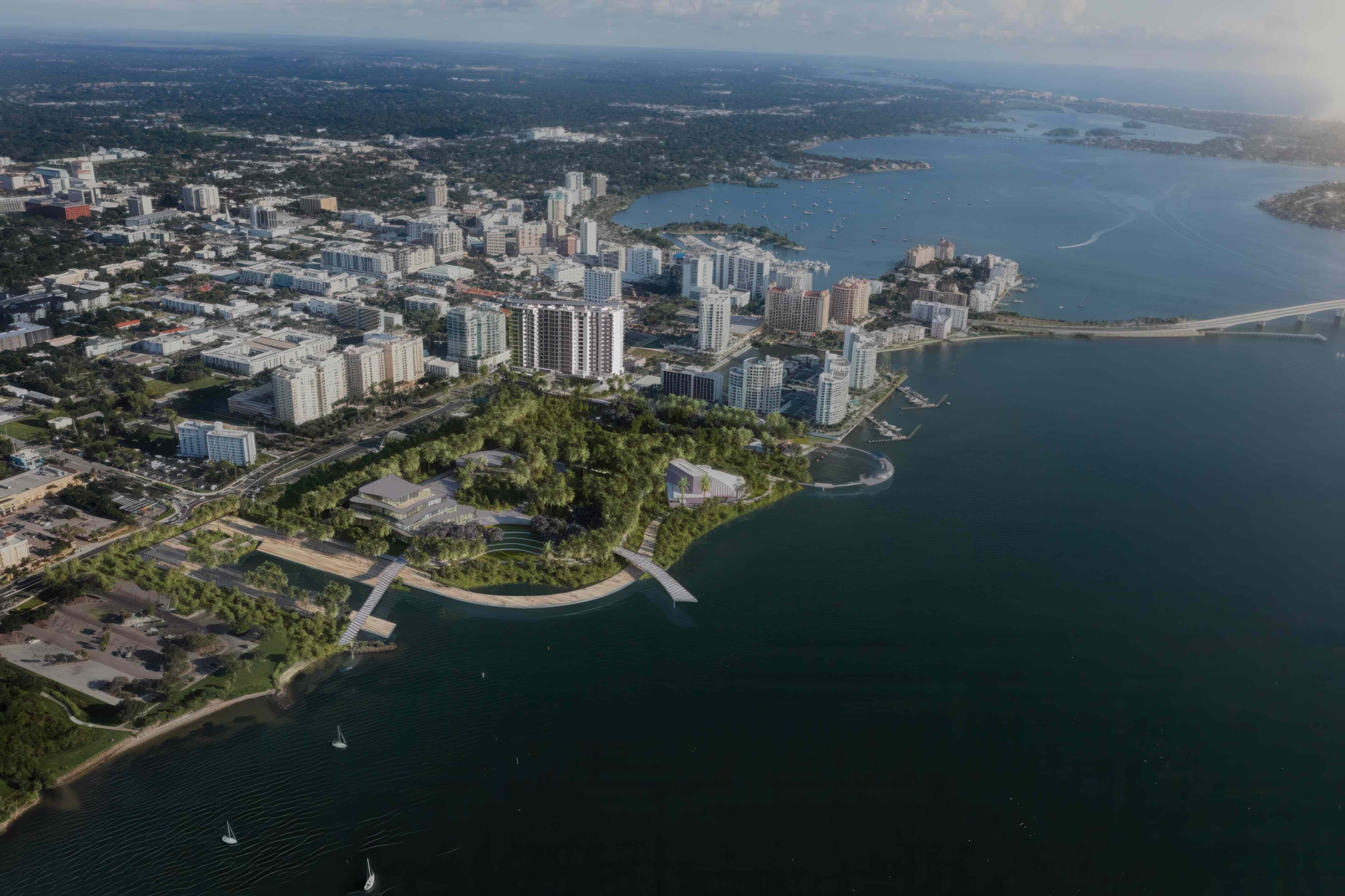 A 14-acre waterfront district development shaping the future of Sarasota Bay