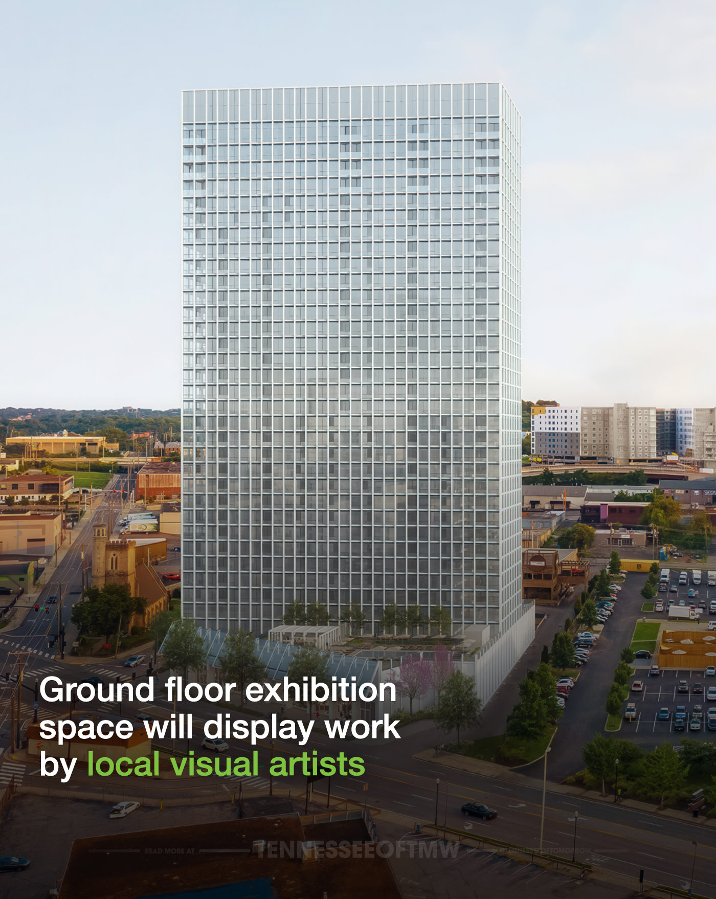 Ray Nashville, a 32-story residential tower is set to rise in Pie Town