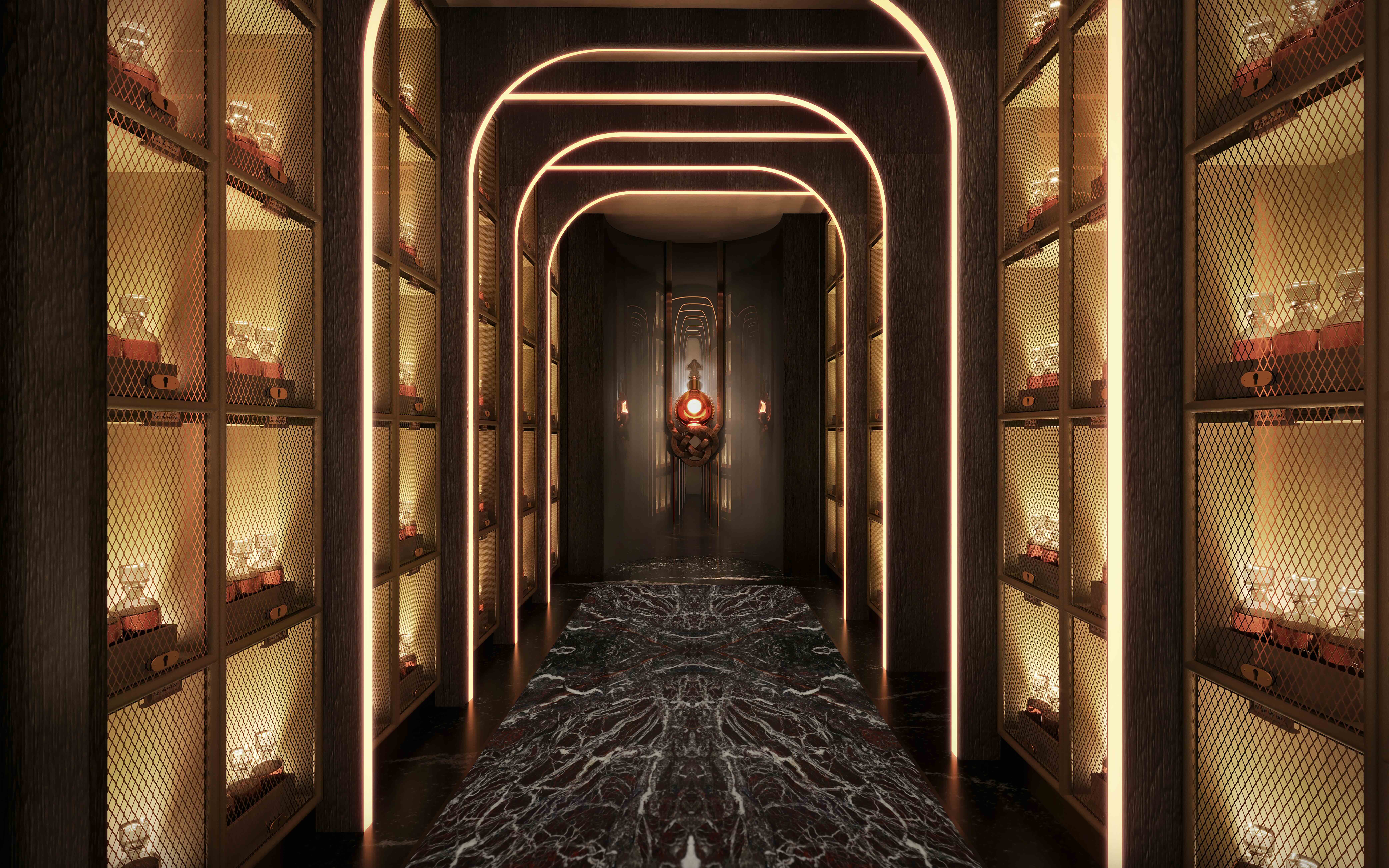 Rendering of Rivani, Speakeasy Corridor