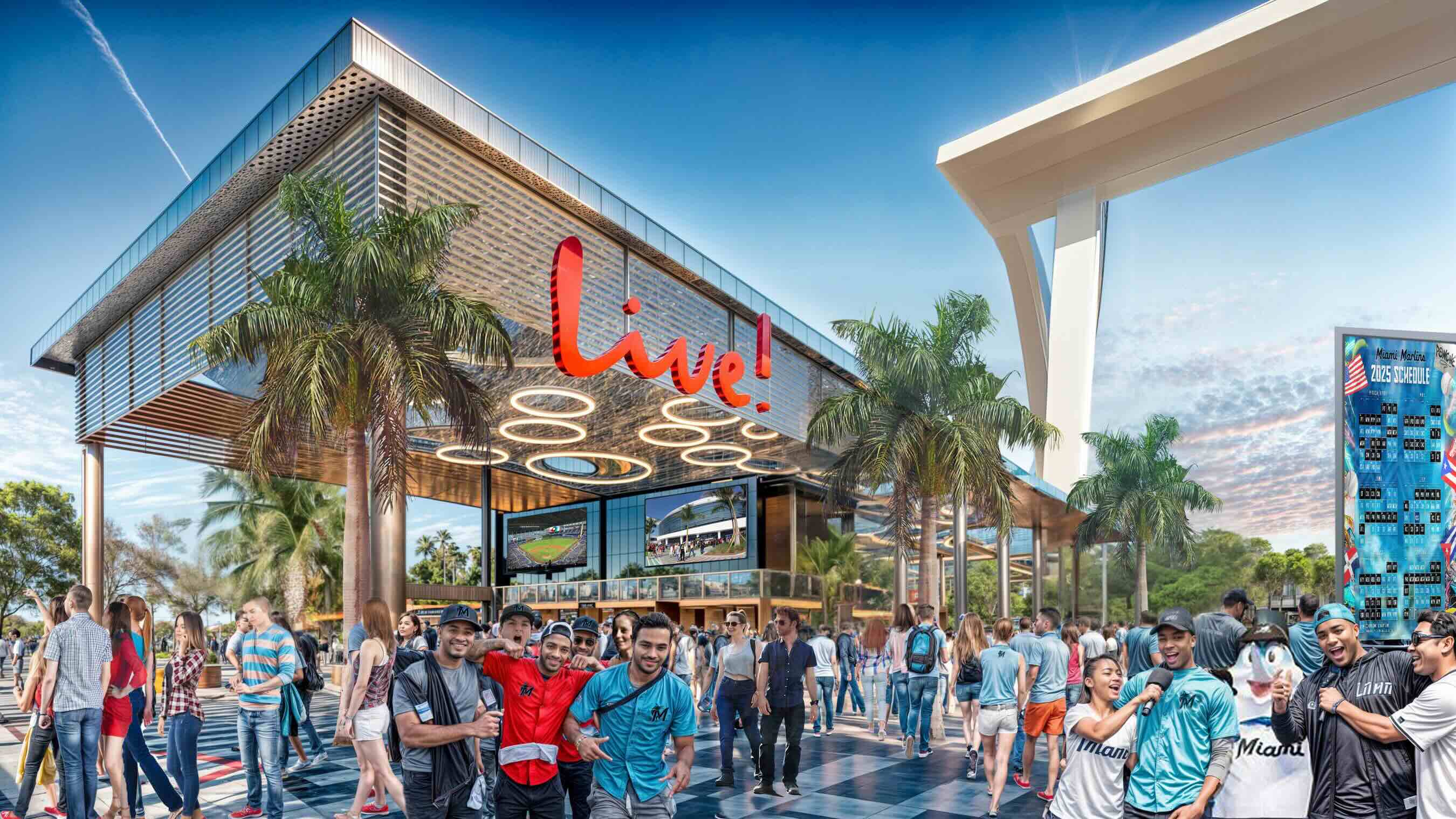 Miami Dolphins and Cordish Companies announce Miami Live!, a new entertainment and dining destination to loanDepot