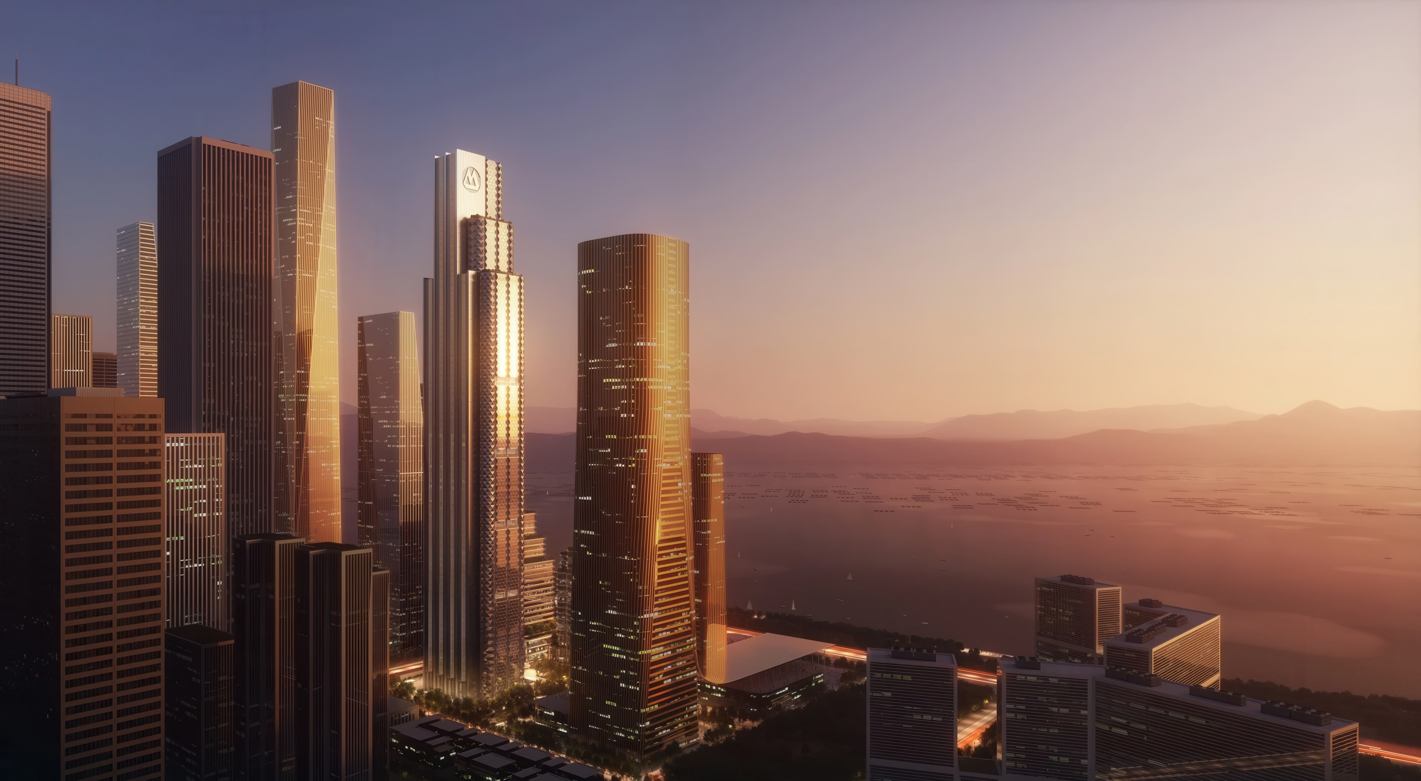 Rendering of China Merchants Bank HQ, Foster+Partners