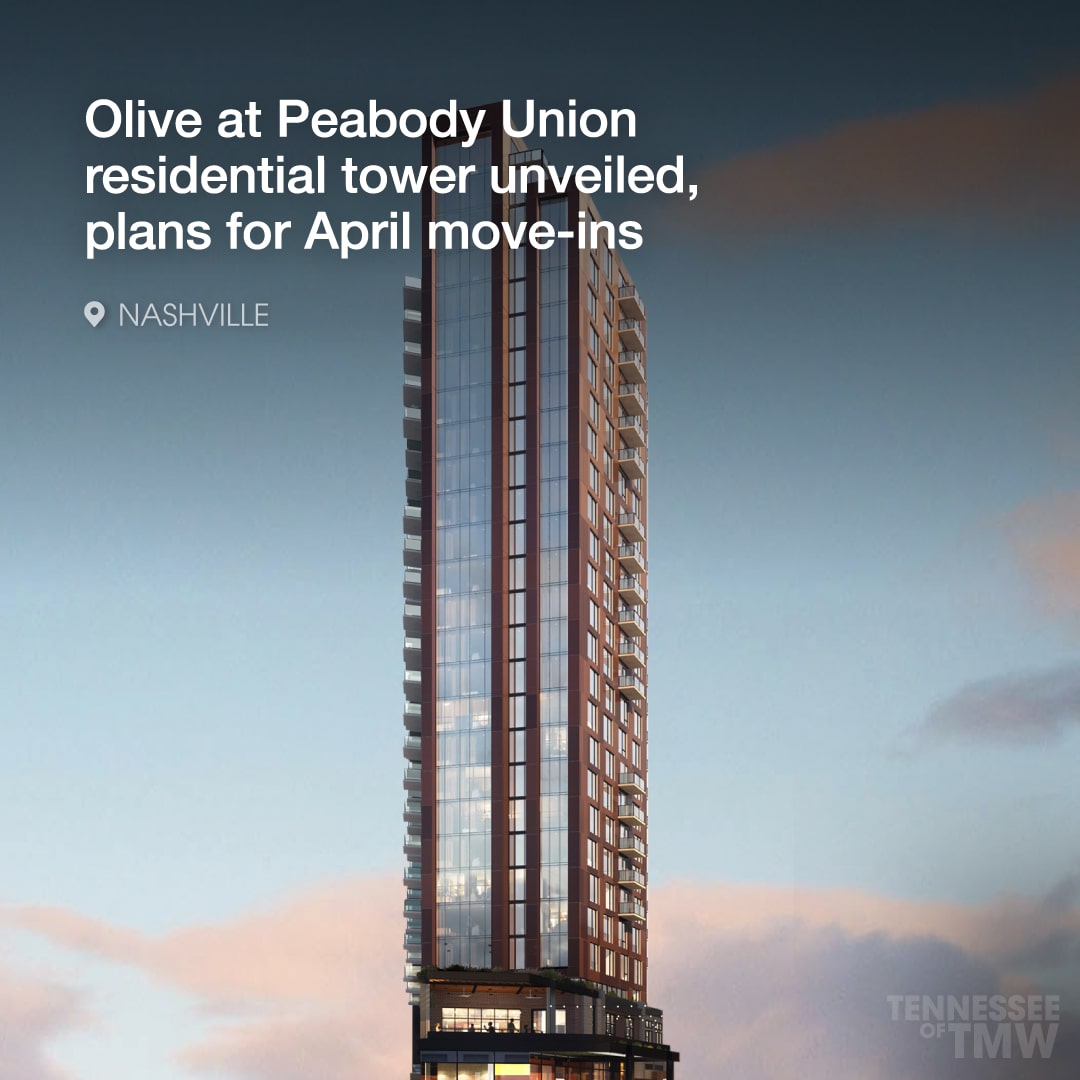 Olive at Peabody Union residential tower unveiled, plans for April move-ins